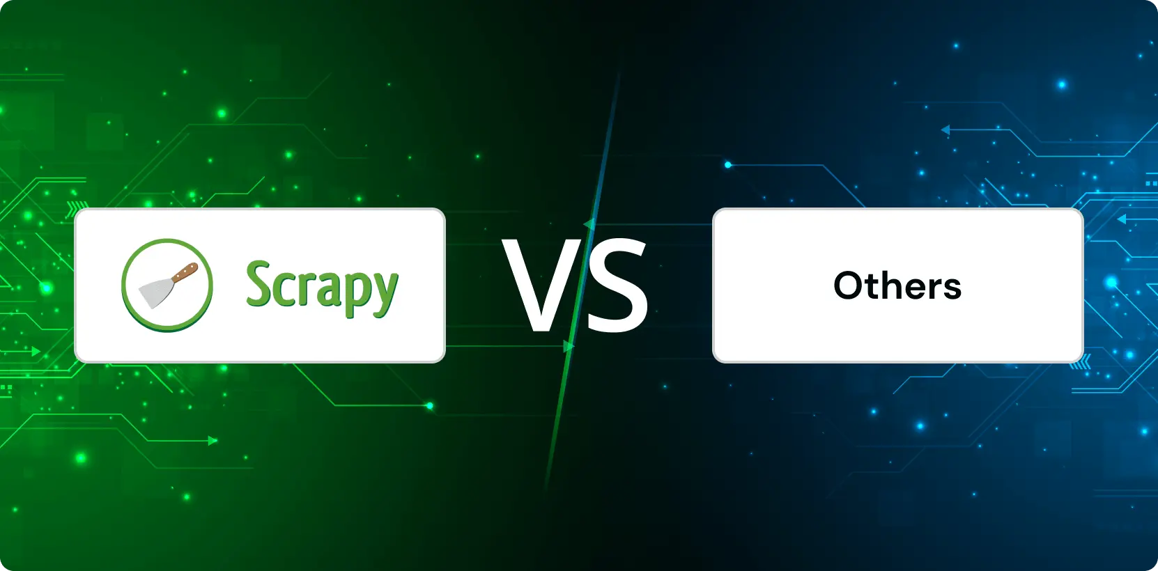 Comparison of Scrapy versus other web scraping tools showcasing strengths in automation and data extraction. 