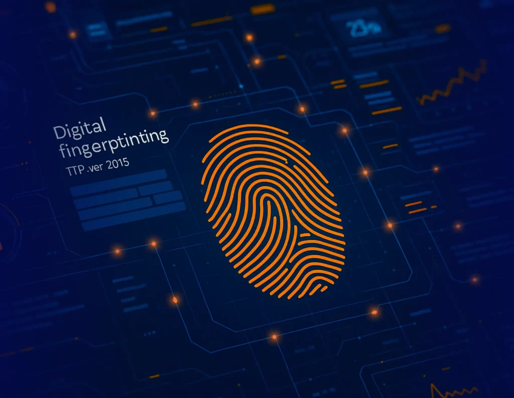Digital fingerprint on browser UI, GroupBWT style
