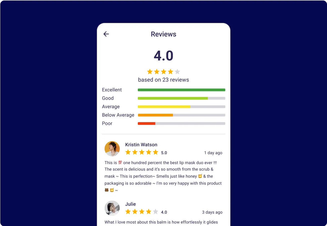 Web Scraping to Extract Customer Reviews with metadata: names, timestamps, ratings, comments – main key: structured review data scraping