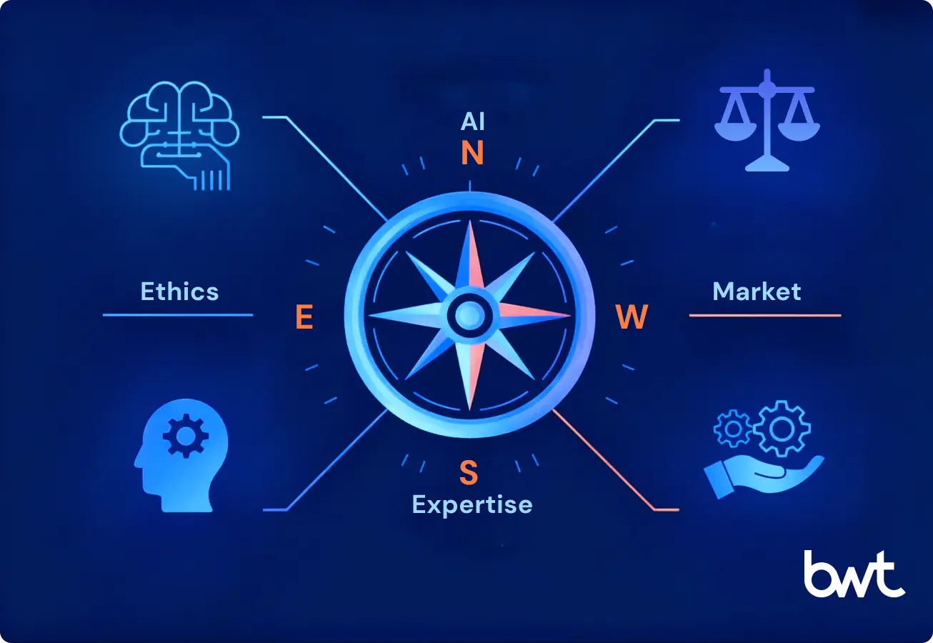 Comparative Analysis of Top Data Extraction Companies. Illustration by GroupBWT of a comparative analysis of data extraction companies, highlighting AI capabilities and diverse provider models for executive decision-making.