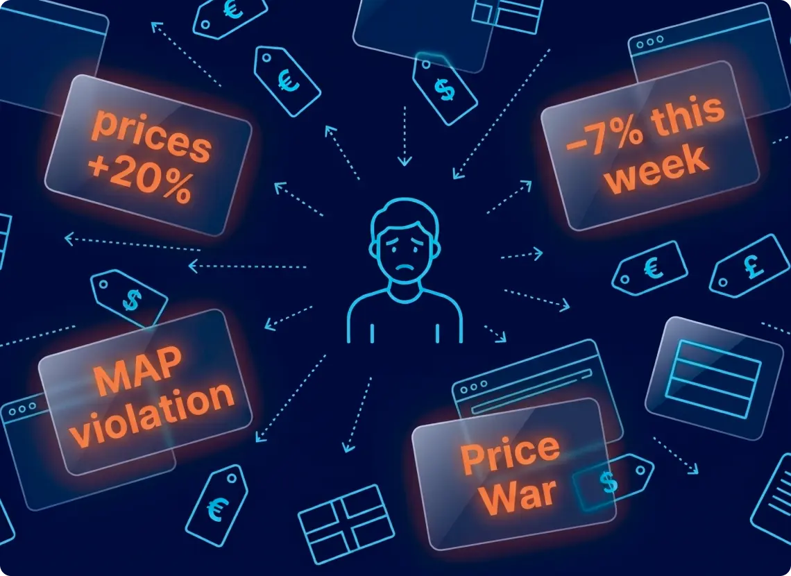 beauty brand tracking distributor prices manually across Europe and US