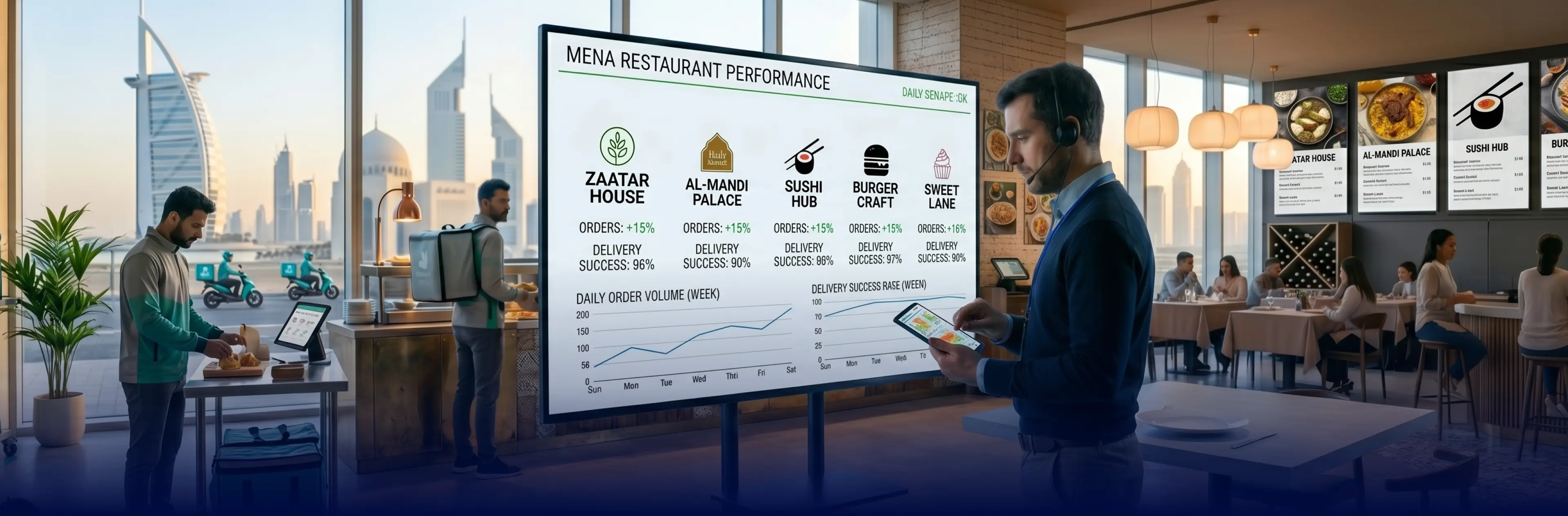 Daily food-delivery scraping pipeline unifying five MENA platforms